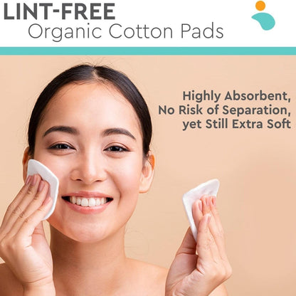 Organic Cotton Round & Pads - Organic cotton rounds and pads for gentle eco-friendly skincare-Coco & Lather