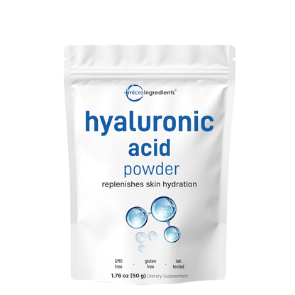 Pure Hyaluronic Acid Serum Powder- Pure hyaluronic acid serum powder for intense moisture and skin plumbing- Coco & Lather